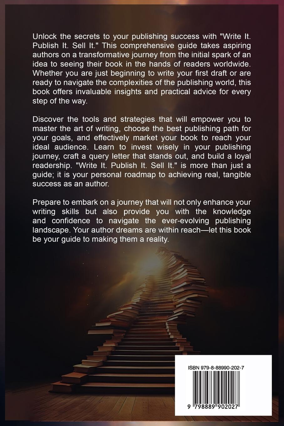 Rückseitencover Write it. Publish it. Sell it.