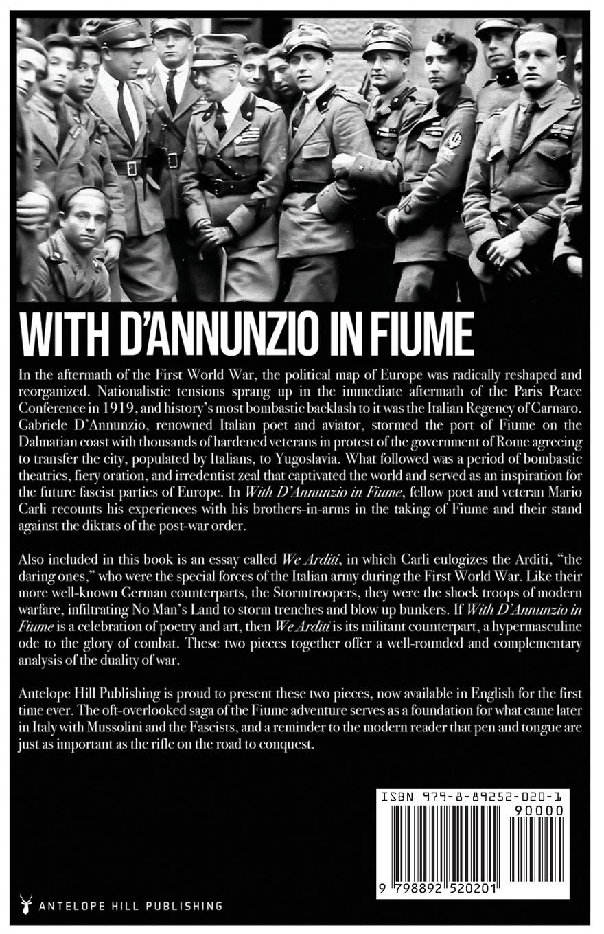 Rückseitencover With D'Annunzio in Fiume