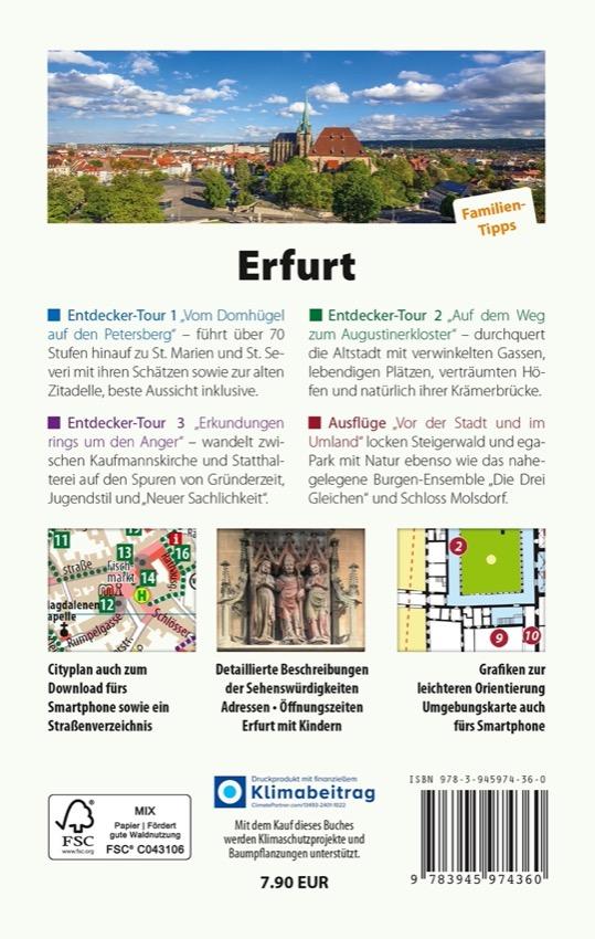 Rückseitencover Erfurt - Der Stadtführer