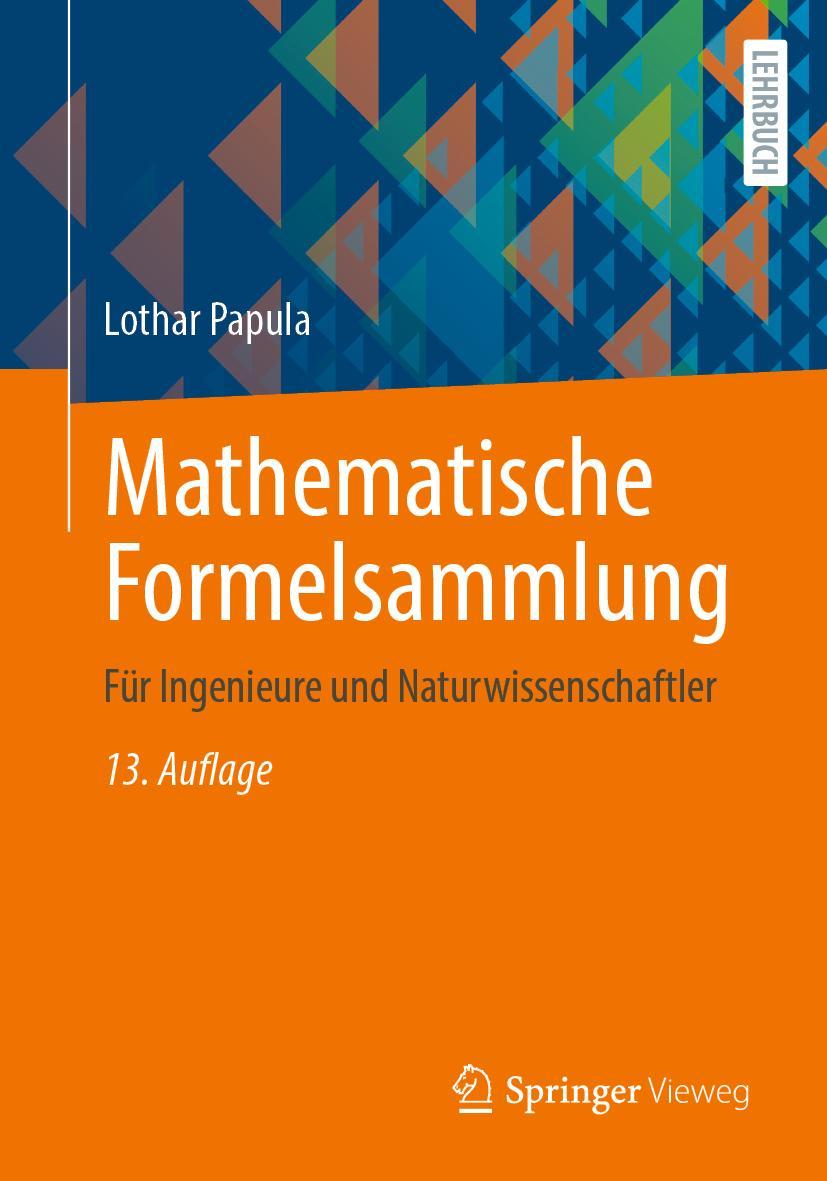 Vorderes Coverbild Mathematische Formelsammlung