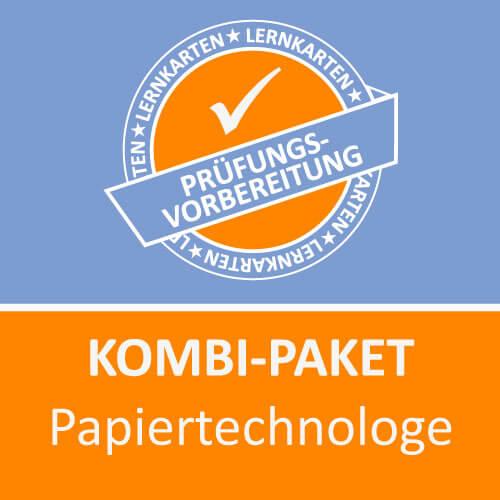 Vorderes Coverbild Kombi-Paket Papiertechnologe Lernkarten