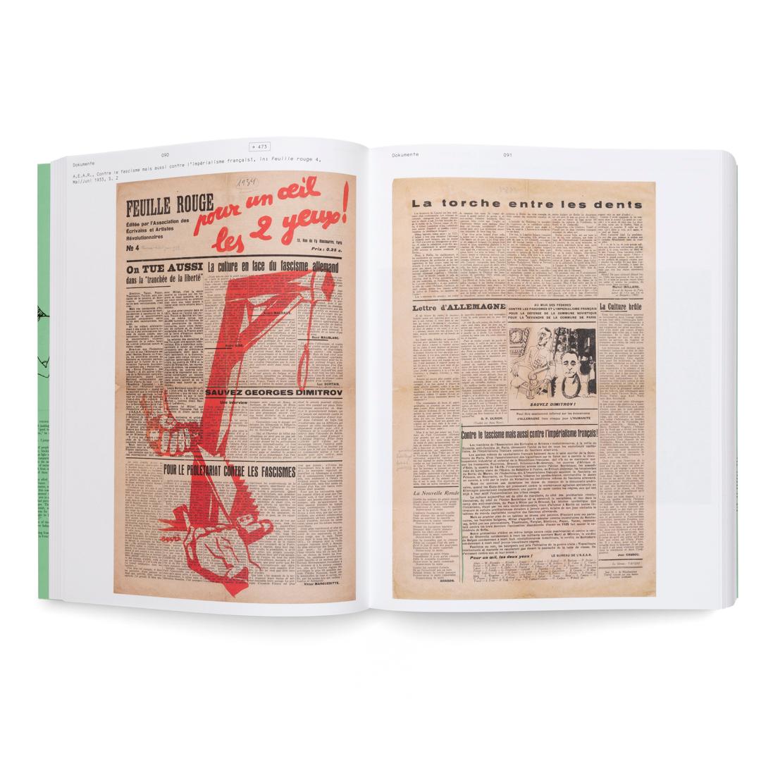 Beispielinhalt (Bild) Surrealismus + Antifaschismus - eine Anthologie. Der Katalog zur preisgekrönten Ausstellung im Münchner Lenbachhaus. AICA-Auszeichnung "Besondere Ausstellung"