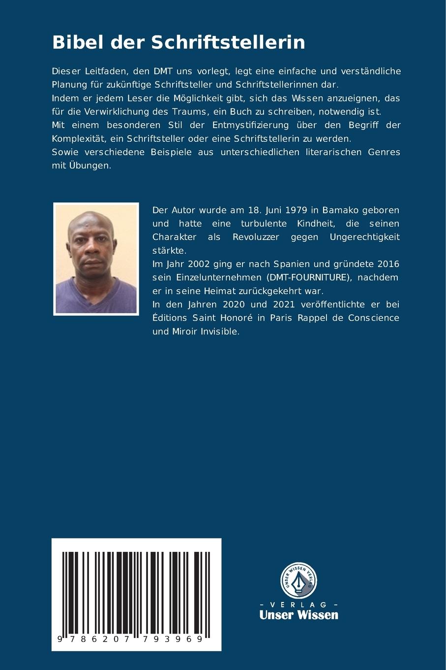 Rückseitencover Bibel der Schriftstellerin