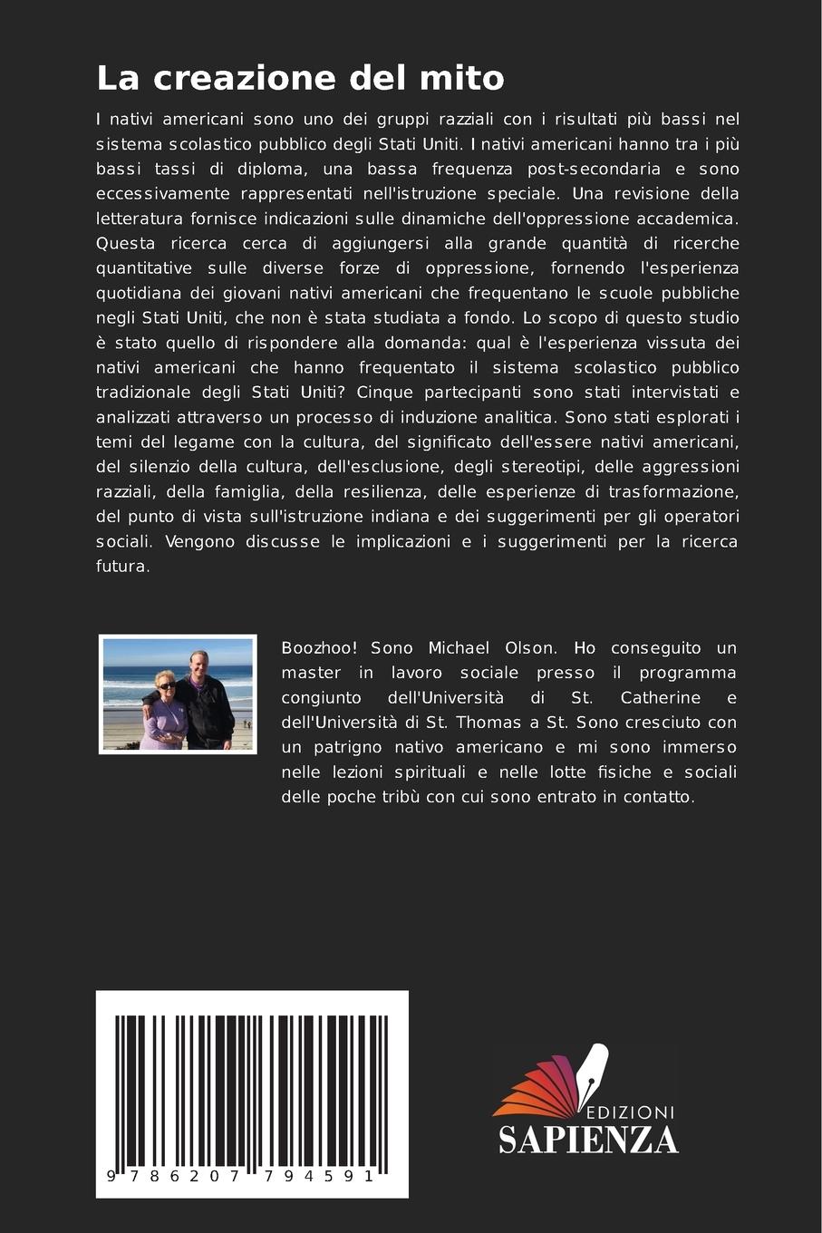 Rückseitencover La creazione del mito