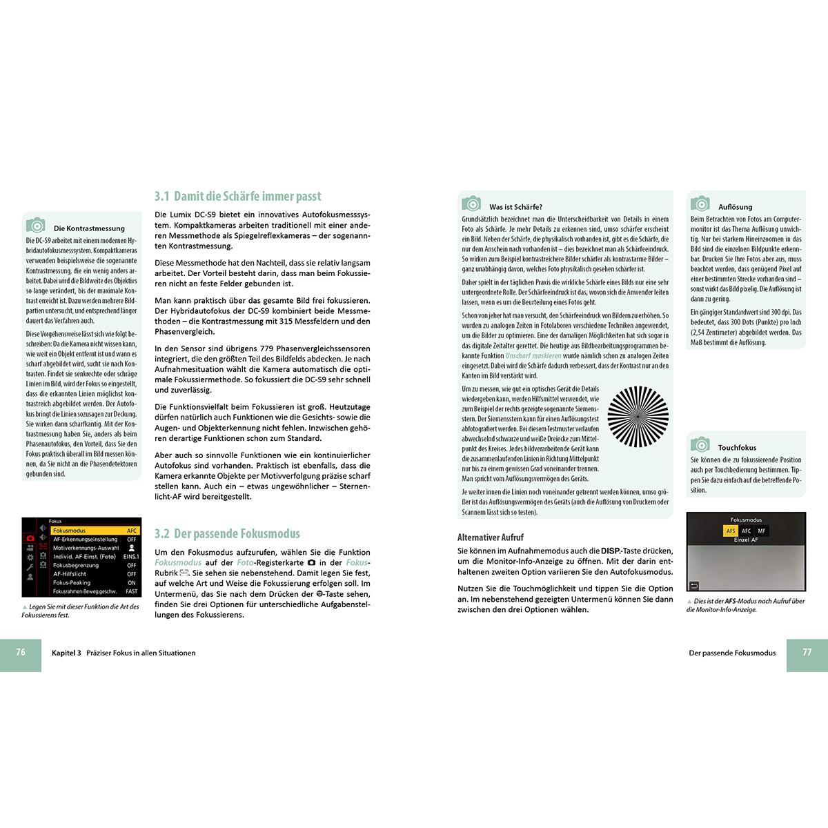 Beispielinhalt (Bild) Panasonic LUMIX S9: Das umfangreiche Praxisbuch zu Ihrer Kamera