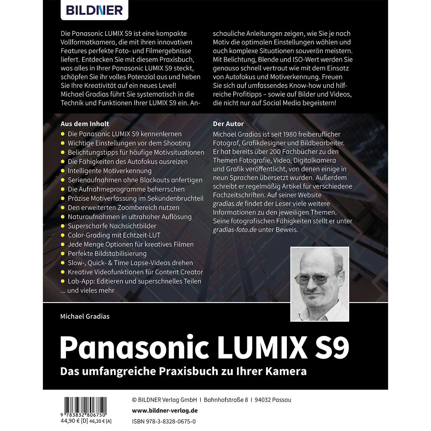 Rückseitencover Panasonic LUMIX S9: Das umfangreiche Praxisbuch zu Ihrer Kamera
