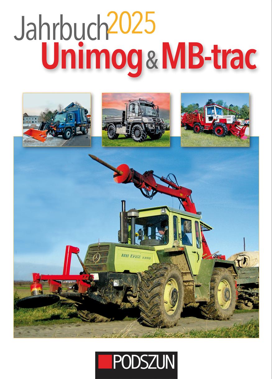 Vorderes Coverbild Jahrbuch Unimog & MB-trac 2025