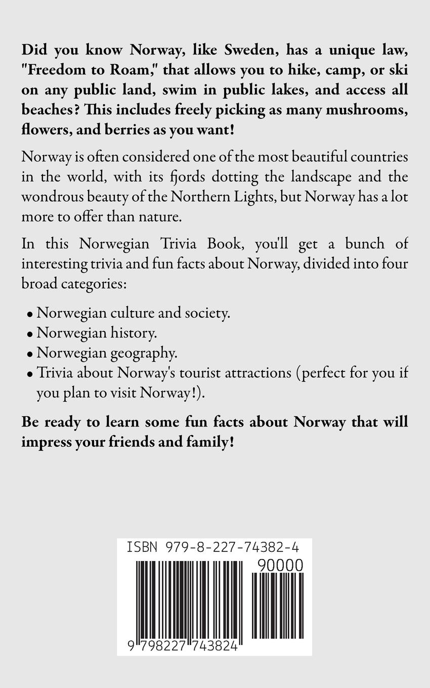 Rückseitencover Norwegian Trivia Book