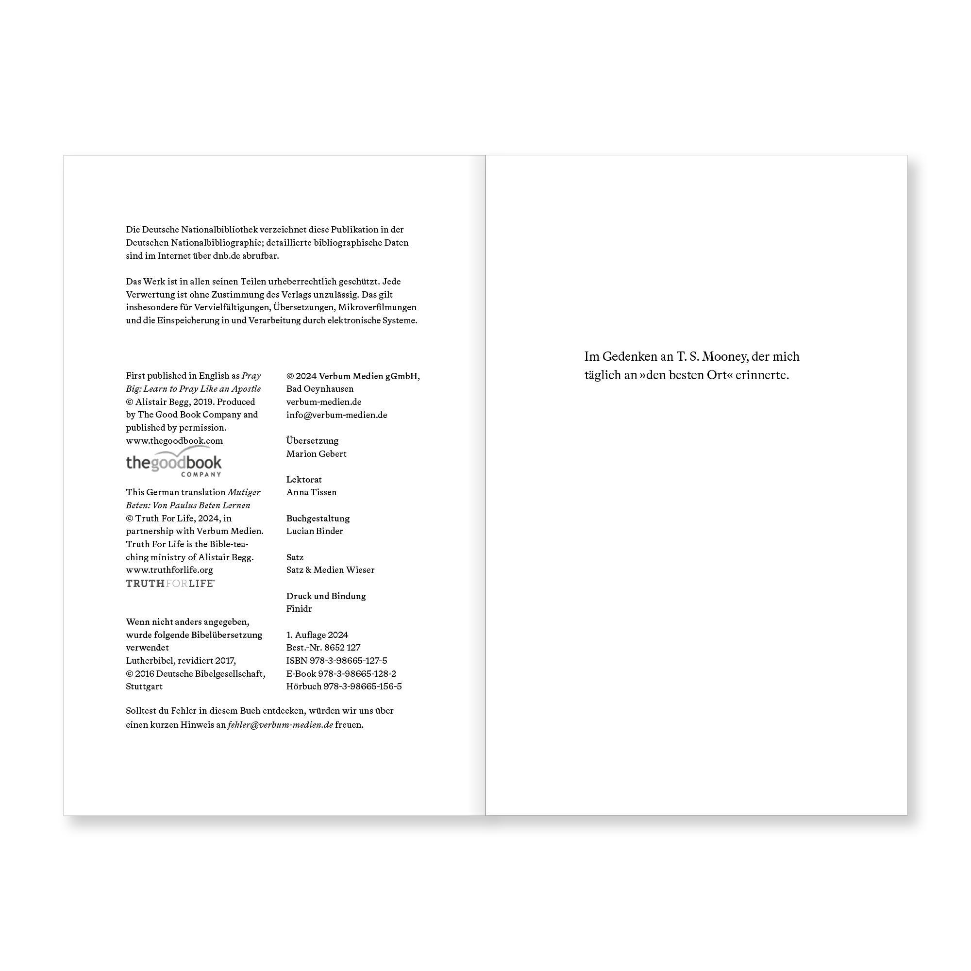 Beispielinhalt (Bild) Mutiger beten