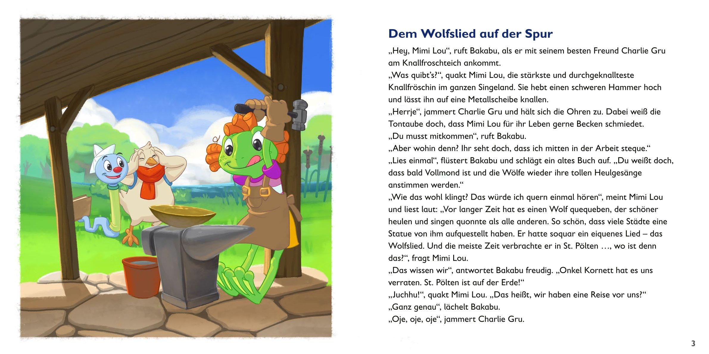 Beispielinhalt (Bild) Bakabu und das Wolfslied von St. Pölten