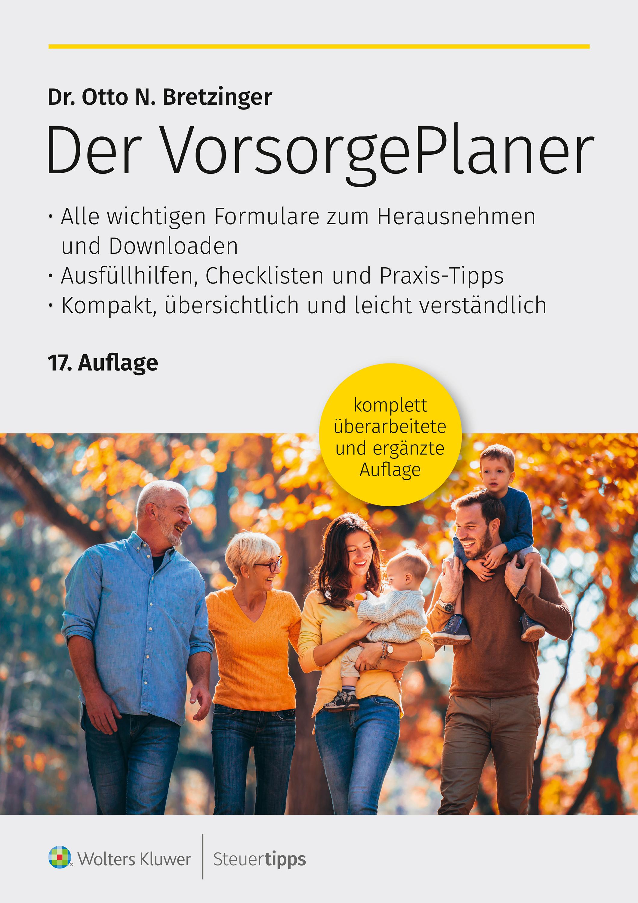 Vorderes Coverbild Der VorsorgePlaner