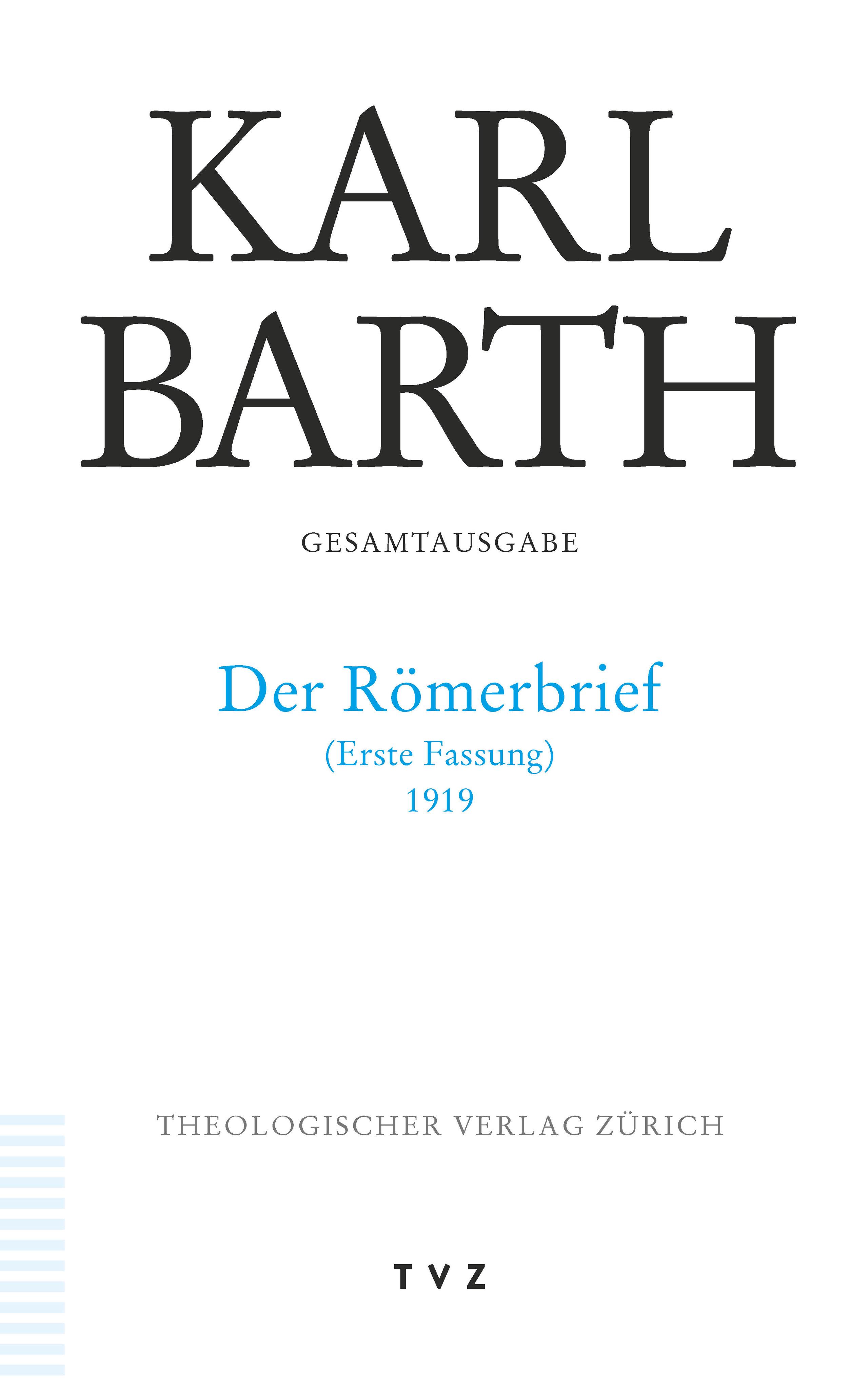 Vorderes Coverbild Karl Barth Gesamtausgabe 16
