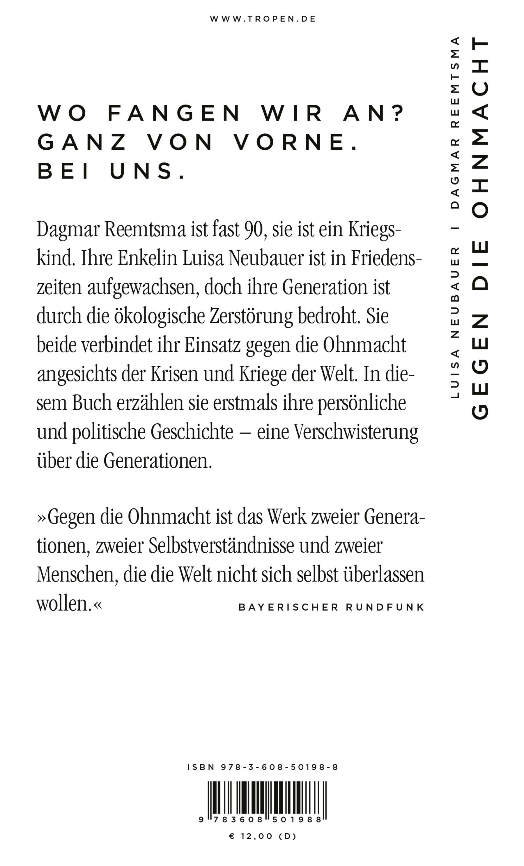 Rückseitencover Gegen die Ohnmacht