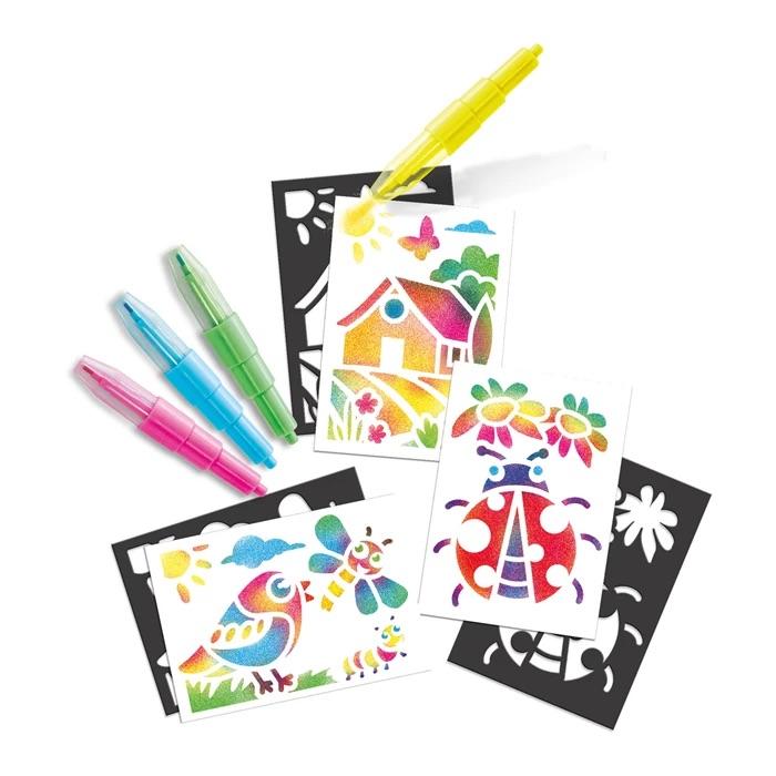 Beispielinhalt (Bild) Lansay - BLOPENS Sprühstifteset Mini Natur