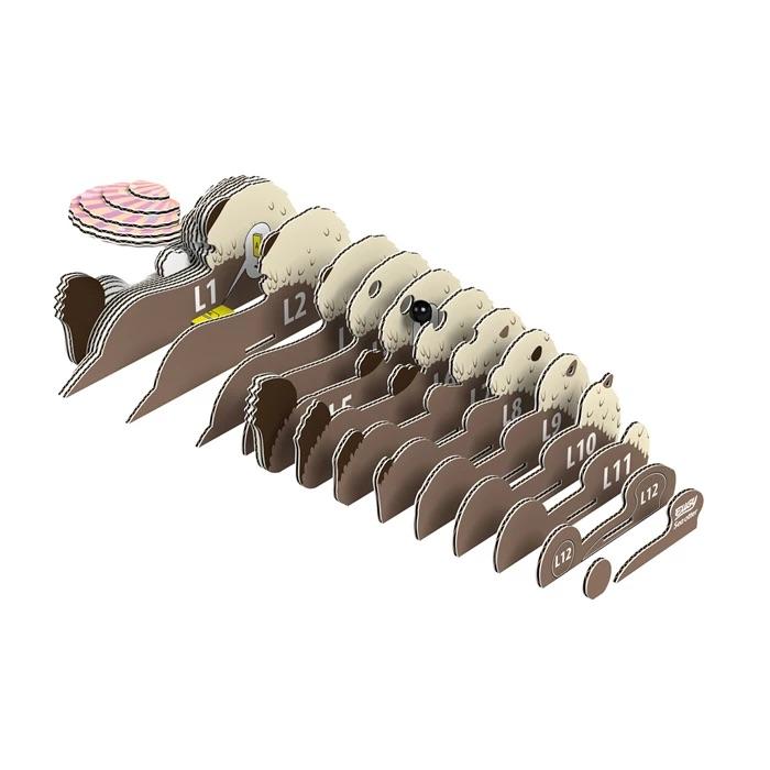 Beispielinhalt (Bild) EUGY - 3D Bastelset Seeotter