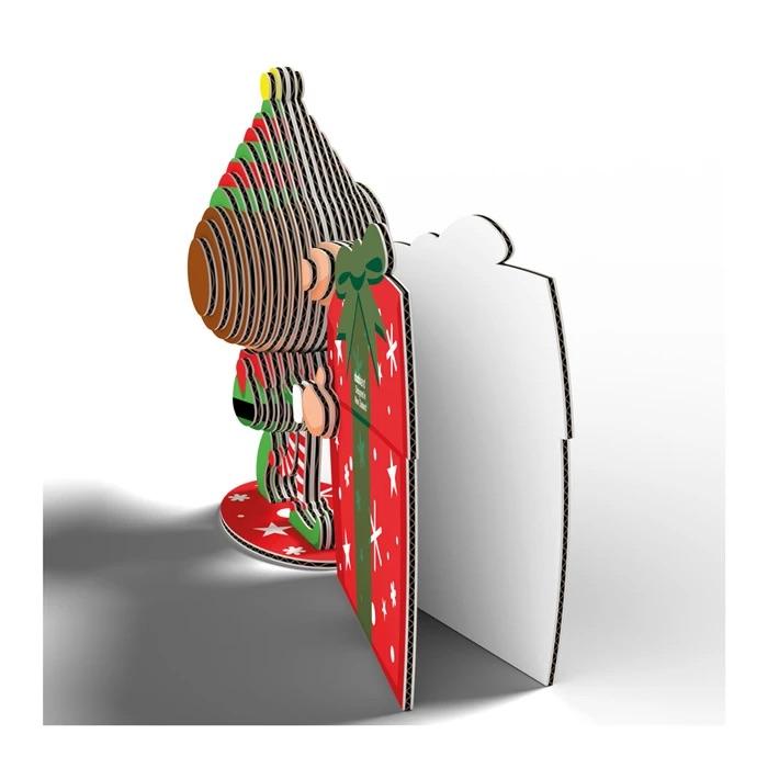 Beispielinhalt (Bild) EUGY - 3D Bastelset Weihnachtself