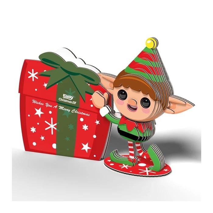 Beispielinhalt (Bild) EUGY - 3D Bastelset Weihnachtself