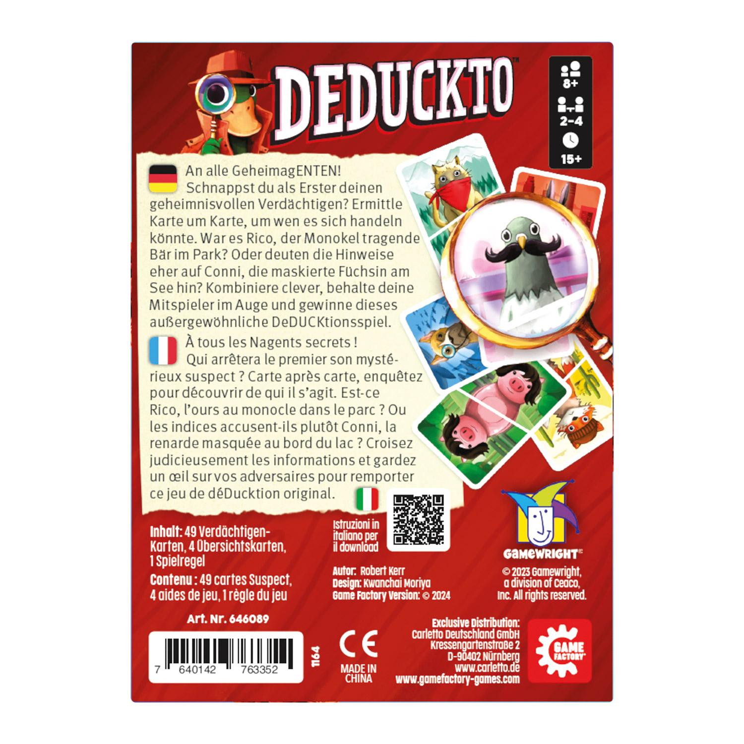 Beispielinhalt (Bild) GAME FACTORY - Deduckto