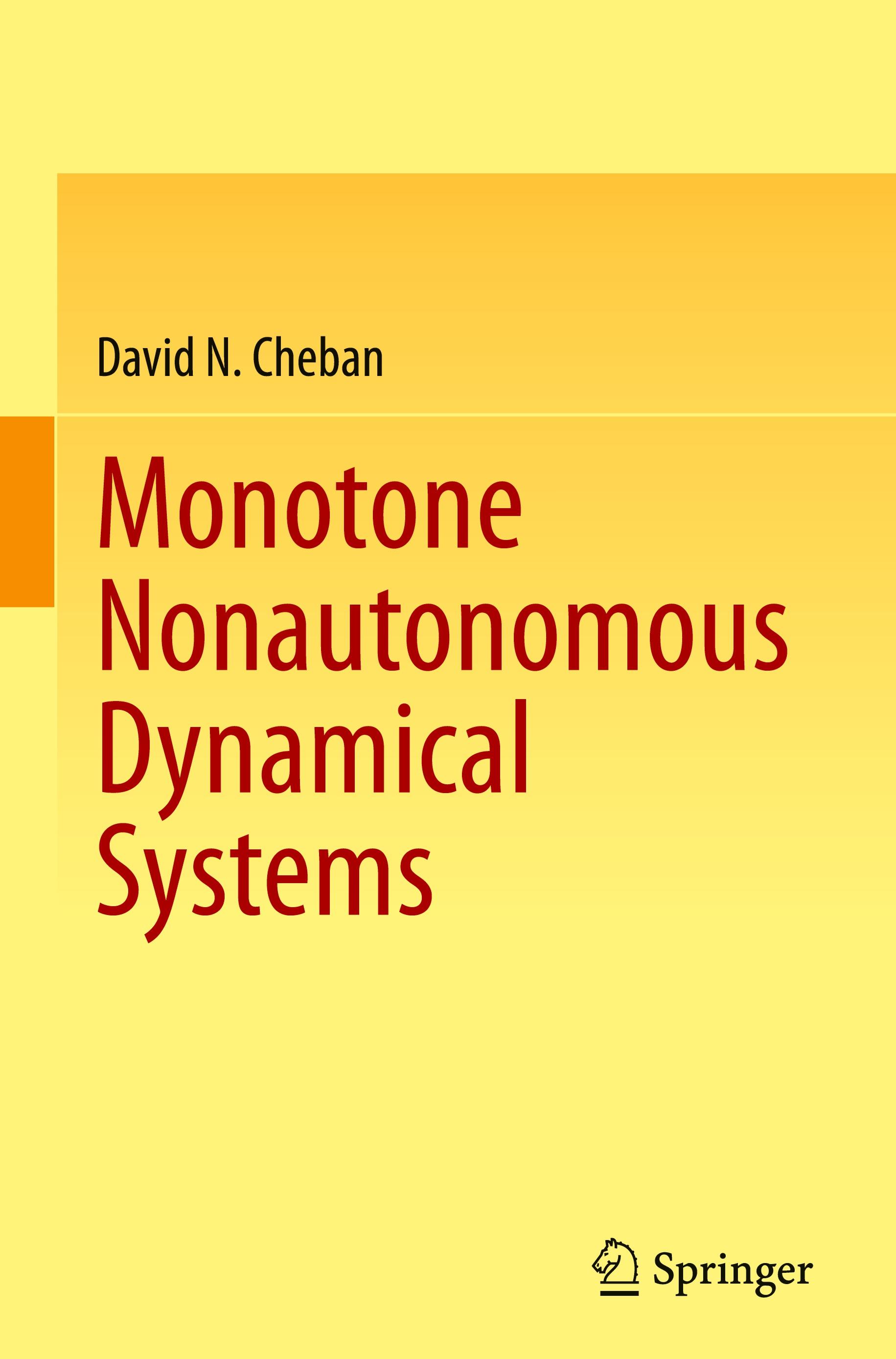 Vorderes Coverbild Monotone Nonautonomous Dynamical Systems
