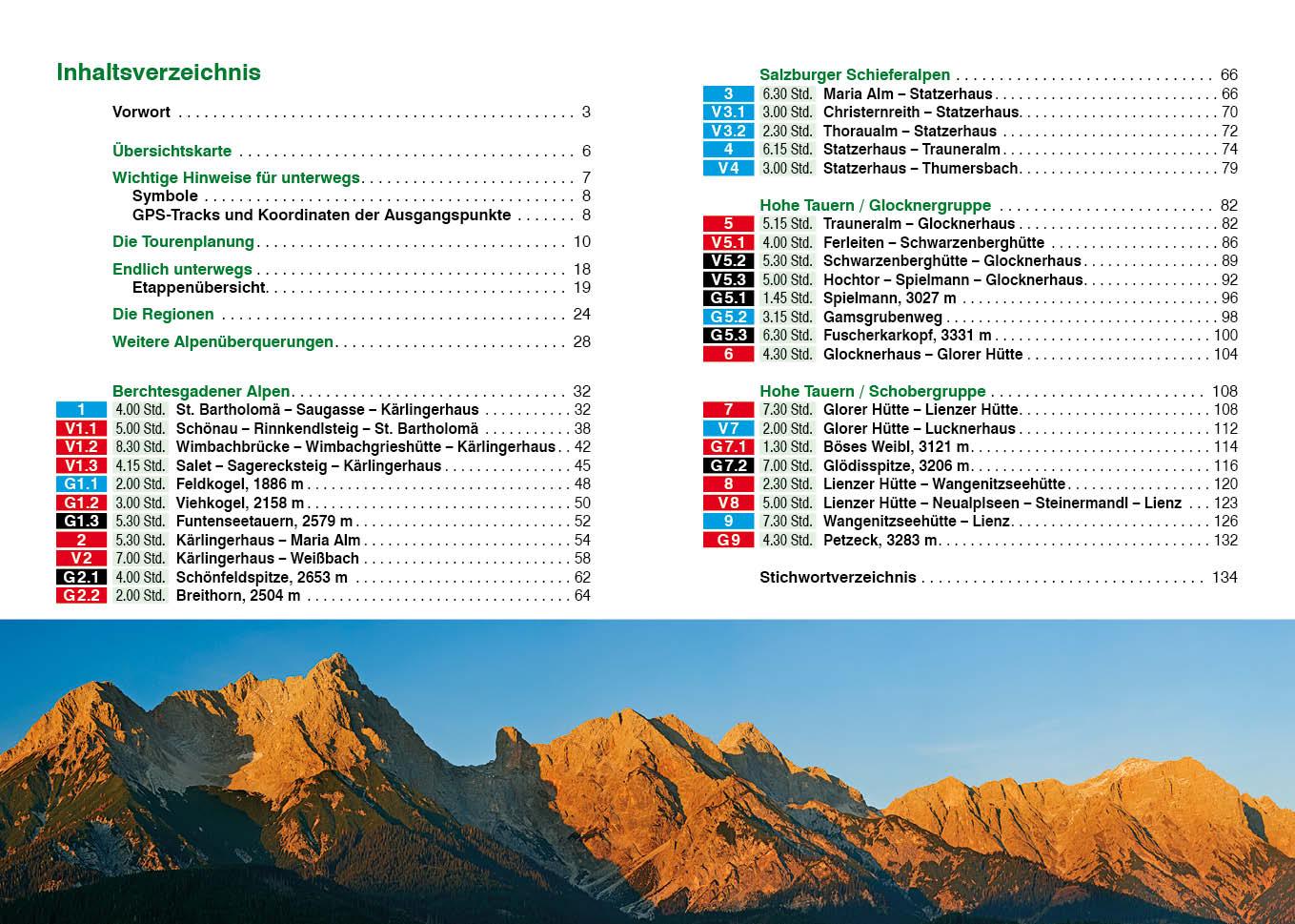 Beispielinhalt (Bild) Alpenüberquerung Berchtesgaden - Lienz