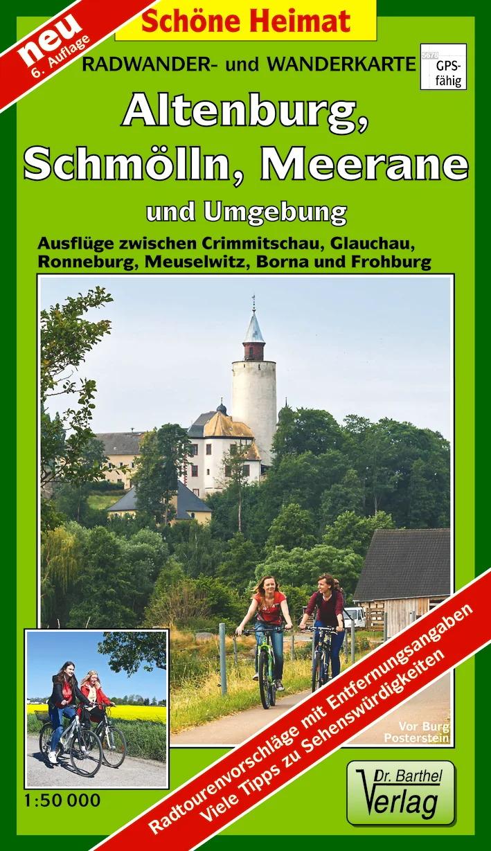 Vorderes Coverbild Radwander- und Wanderkarte Altenburg, Schmölln, Meerane und Umgebung