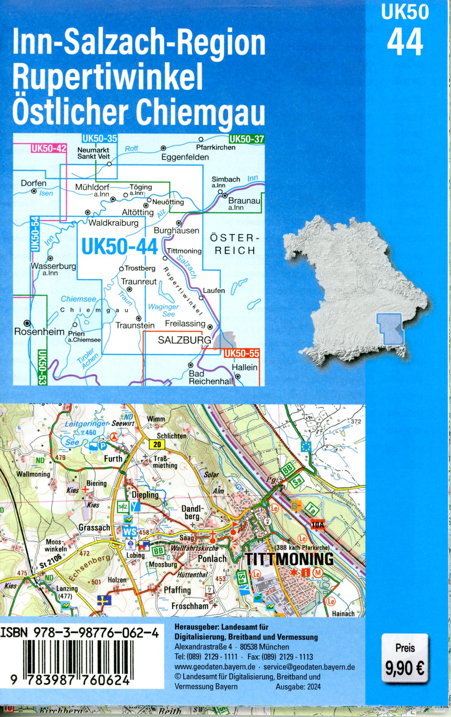 Beispielinhalt (Bild) UK50-44 Inn-Salzach-Region, Rupertiwinkel, Östlicher Chiemgau