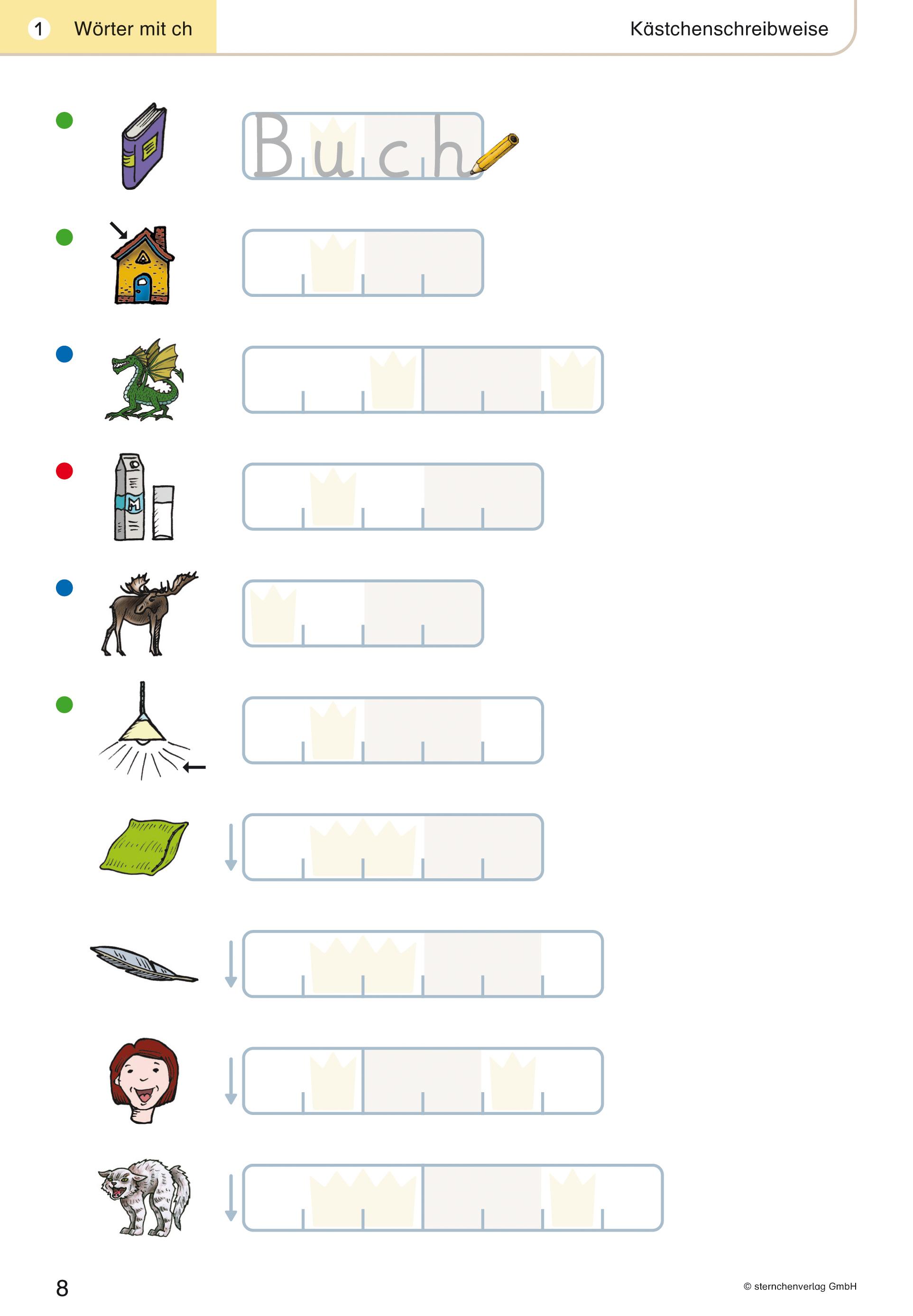 Beispielinhalt (Bild) Mein Lupenschreibheft 3 - Ich kann richtig schreiben - Ausgabe mit Artikelkennzeichnung (DaZ)