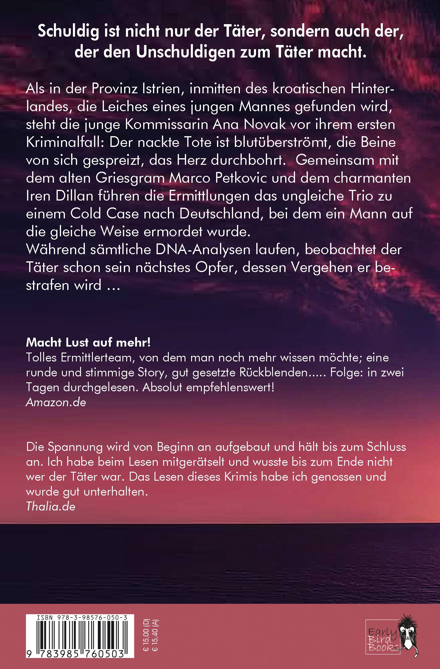 Rückseitencover Im Schatten der Pinien