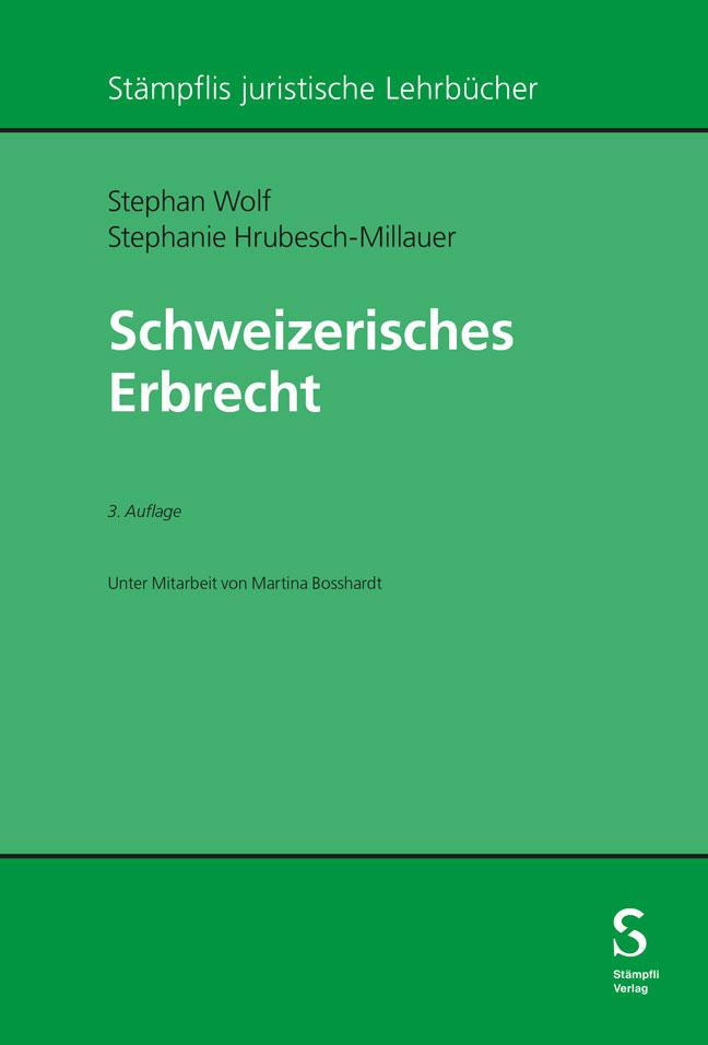 Vorderes Coverbild Schweizerisches Erbrecht