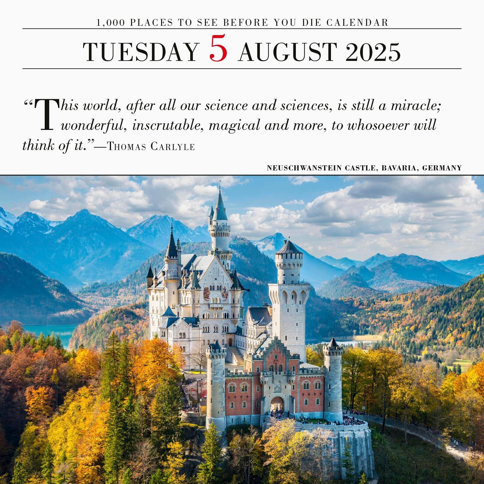 Beispielinhalt (Bild) 1,000 Places to See Before You Die Page-A-Day(r) Calendar 2025