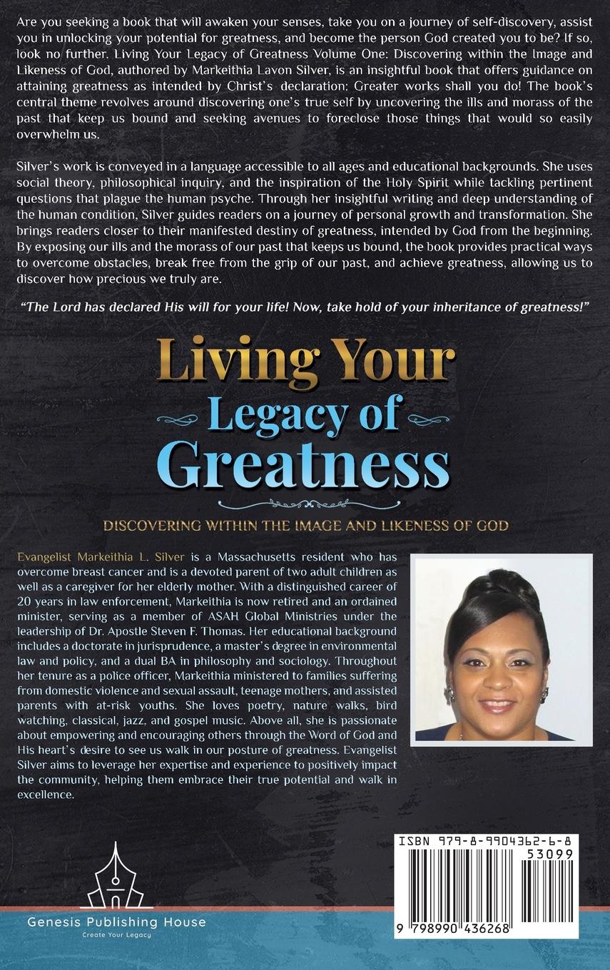 Rückseitencover Living Your Legacy Of Greatness Volume One
