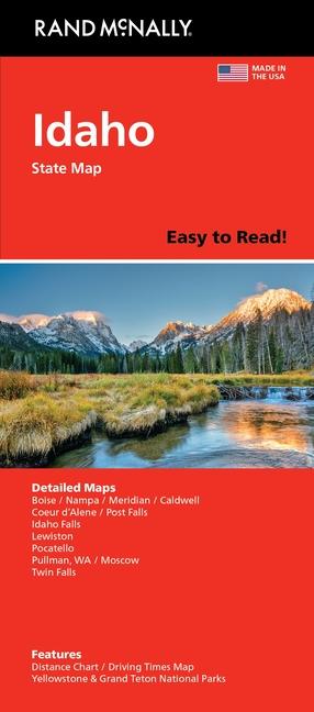 Vorderes Coverbild Rand McNally Easy to Read: Idaho State Map