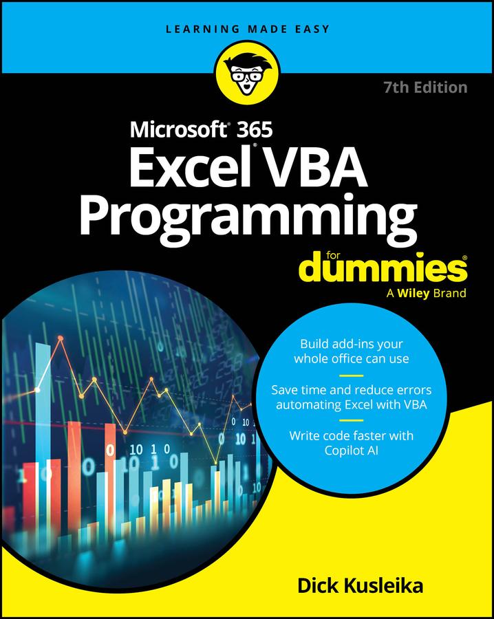 Vorderes Coverbild Microsoft 365 Excel VBA Programming for Dummies