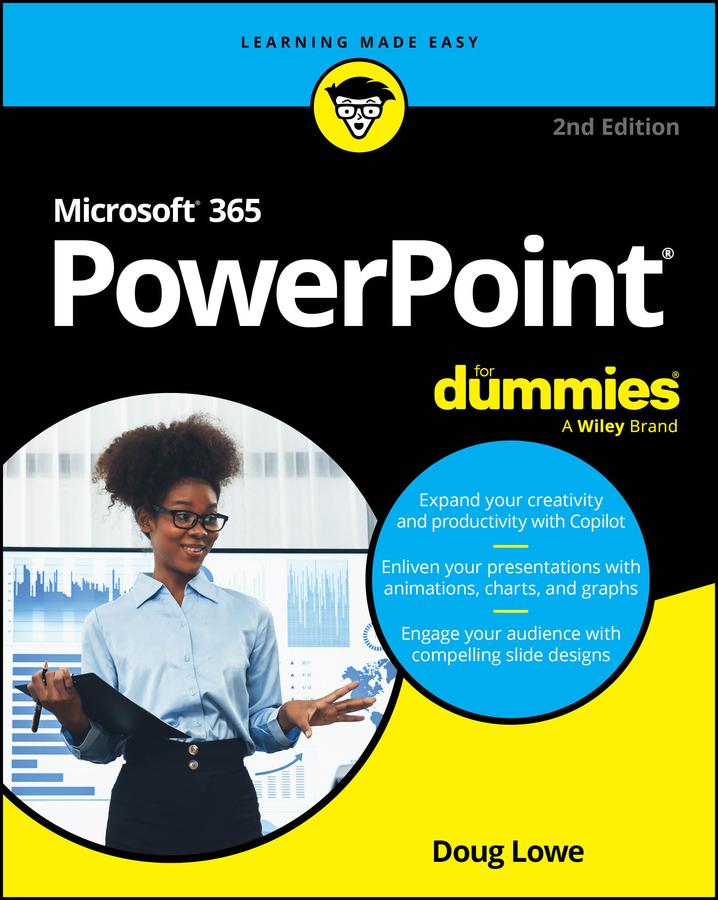 Vorderes Coverbild PowerPoint For Dummies, Office 2021 Edition