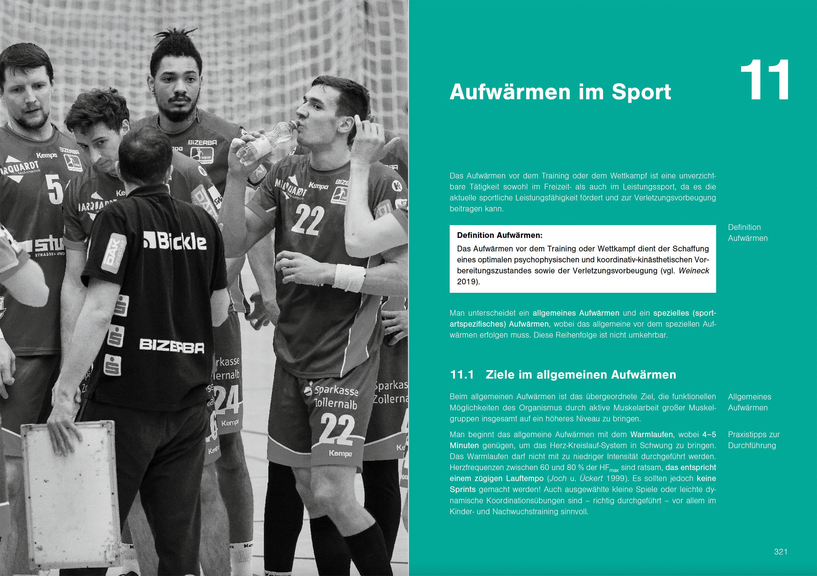 Beispielinhalt (Bild) Optimales Sportwissen