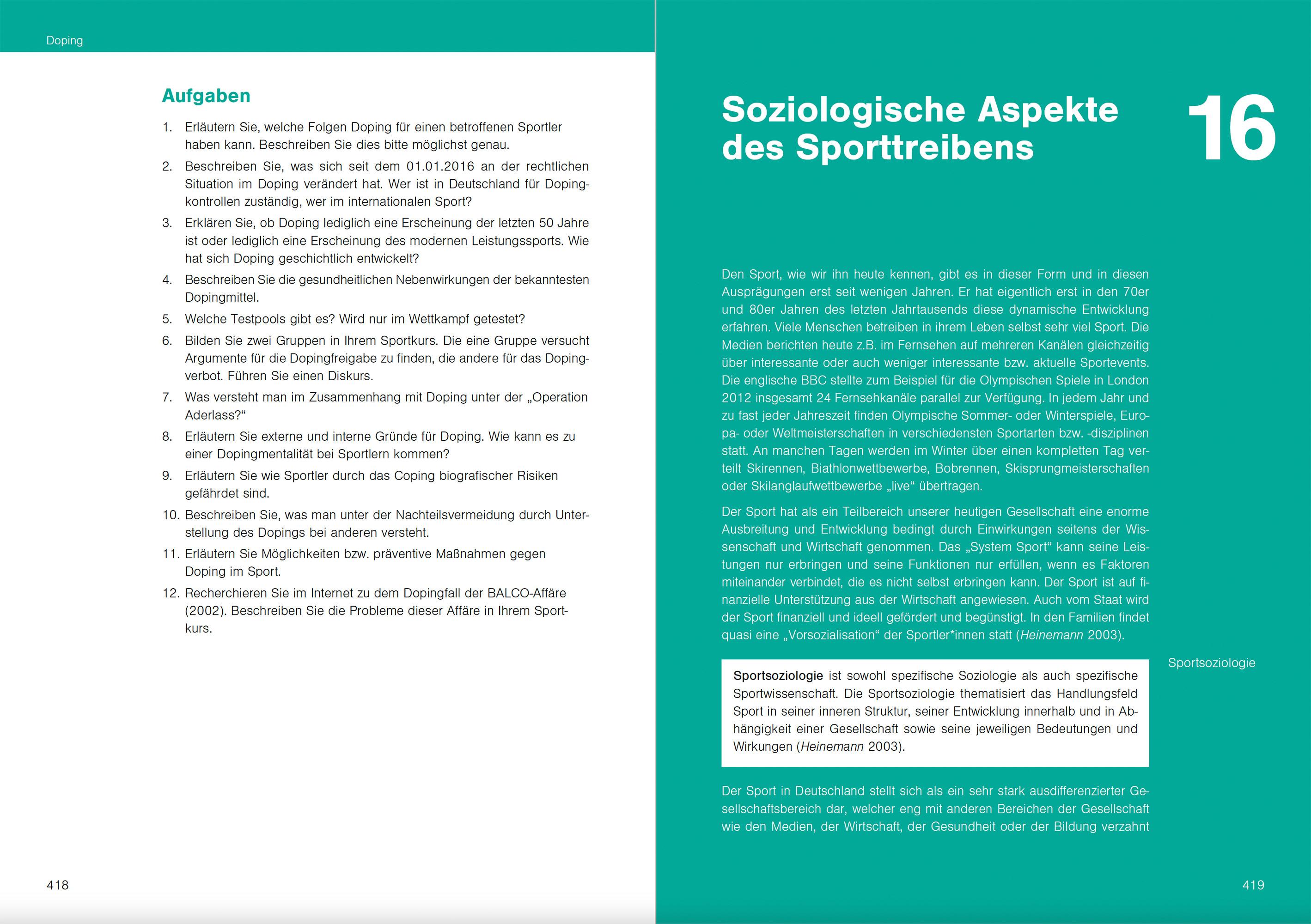 Beispielinhalt (Bild) Optimales Sportwissen
