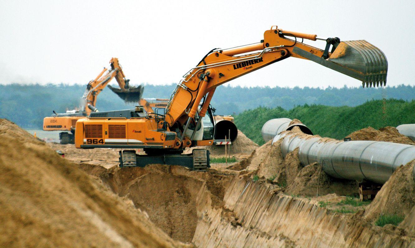 Beispielinhalt (Bild) Der Bau einer Erdgas-Pipeline