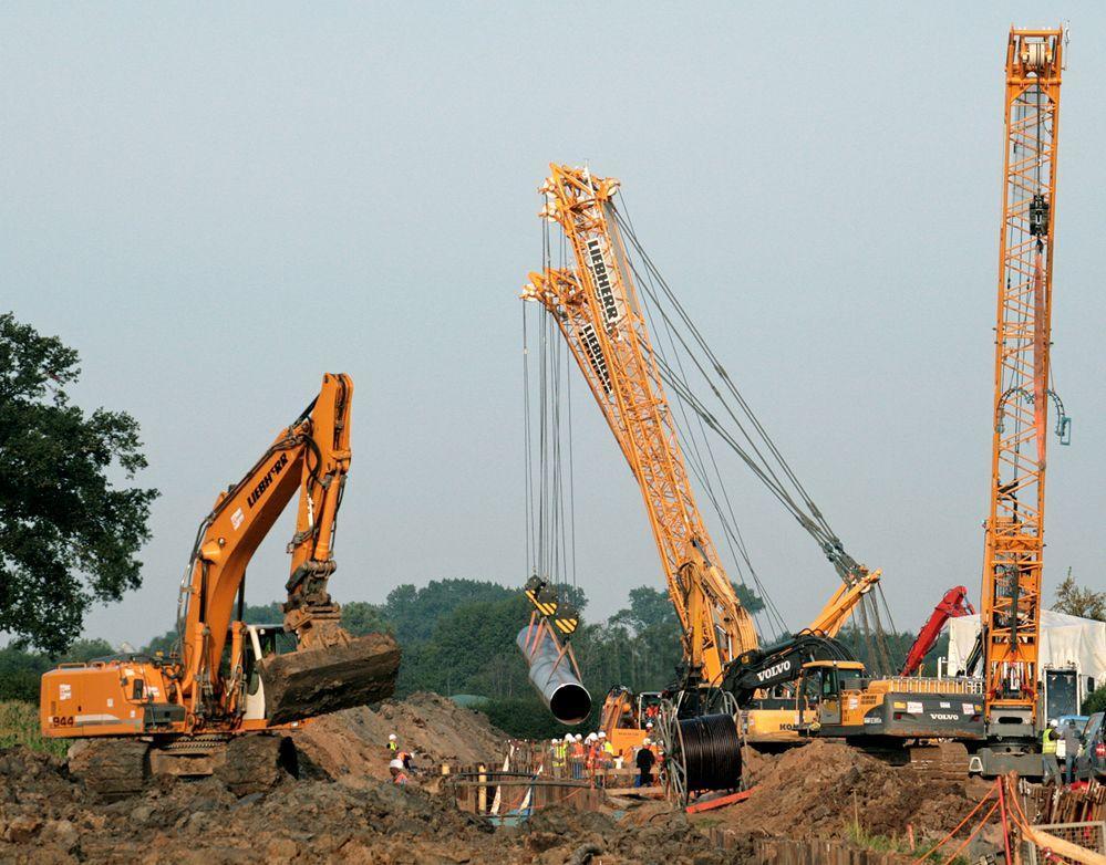 Beispielinhalt (Bild) Der Bau einer Erdgas-Pipeline