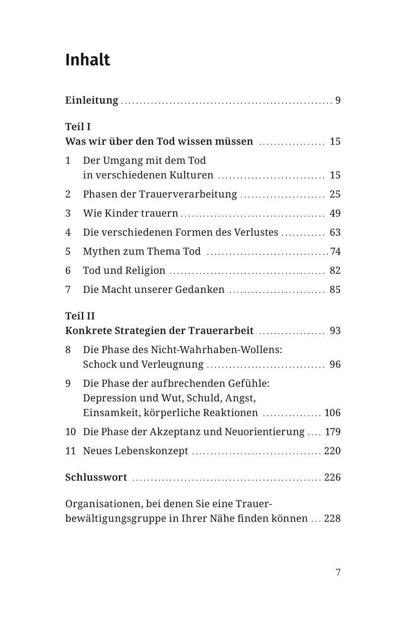 Beispielinhalt (Bild) Einen geliebten Menschen verlieren