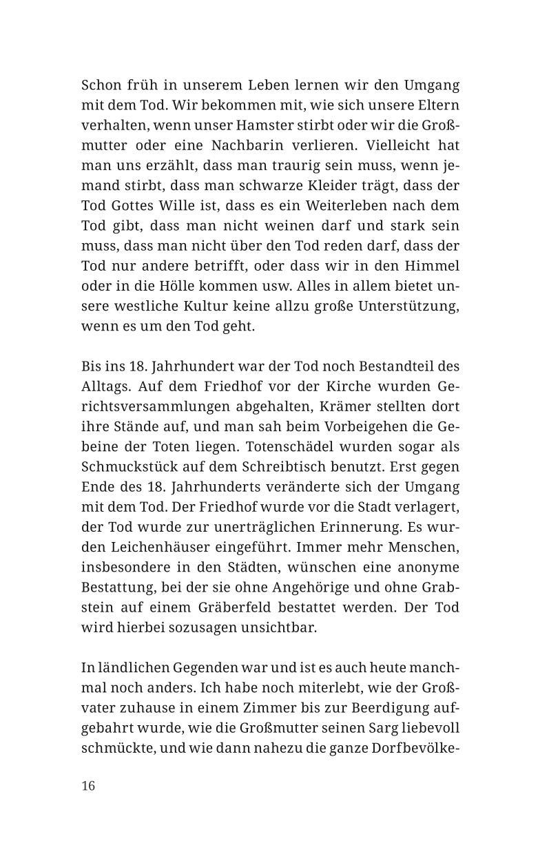 Beispielinhalt (Bild) Einen geliebten Menschen verlieren