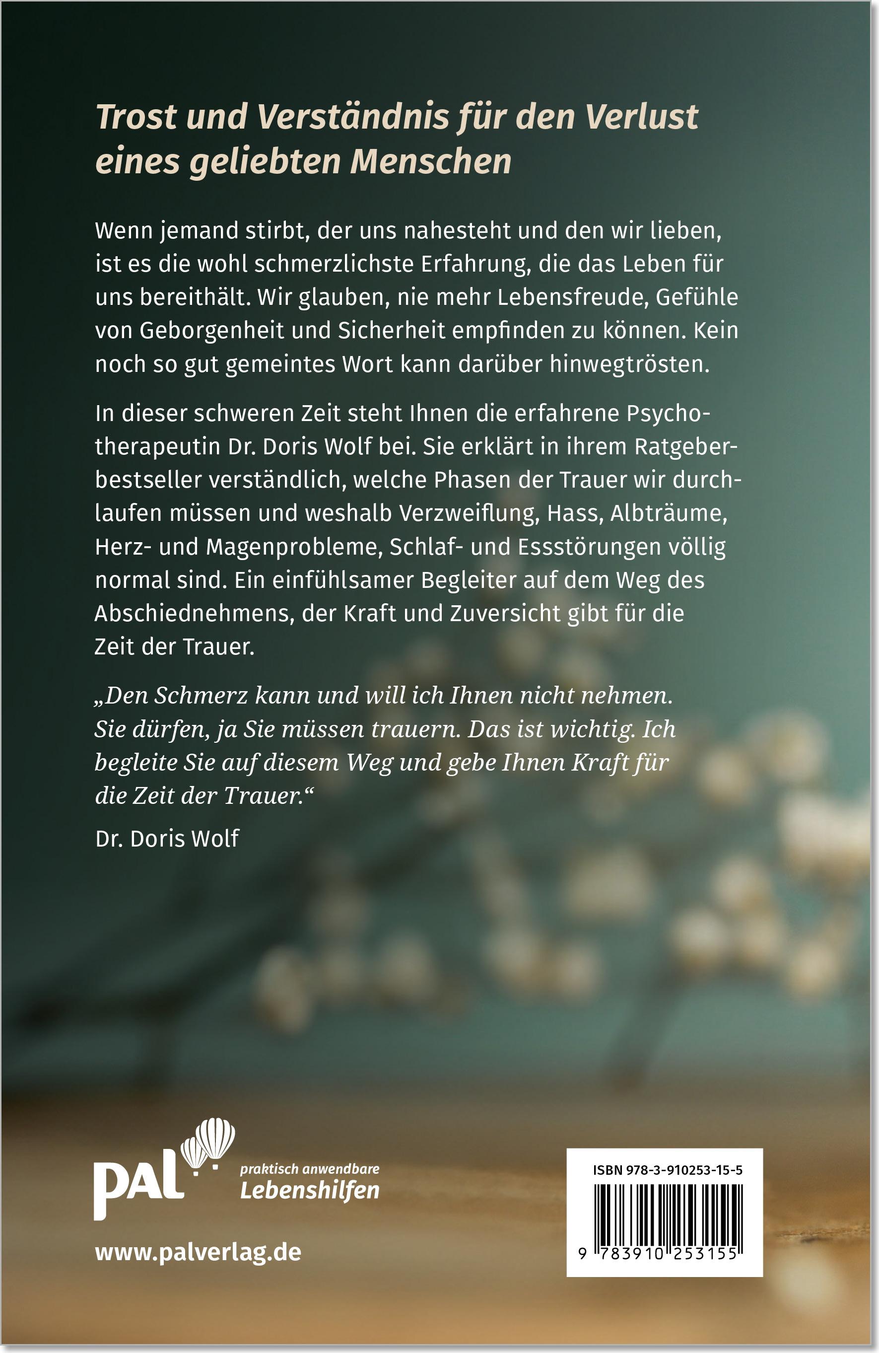 Rückseitencover Einen geliebten Menschen verlieren