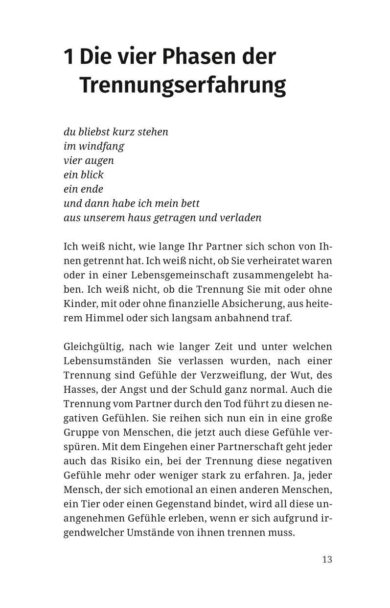 Beispielinhalt (Bild) Wenn der Partner geht