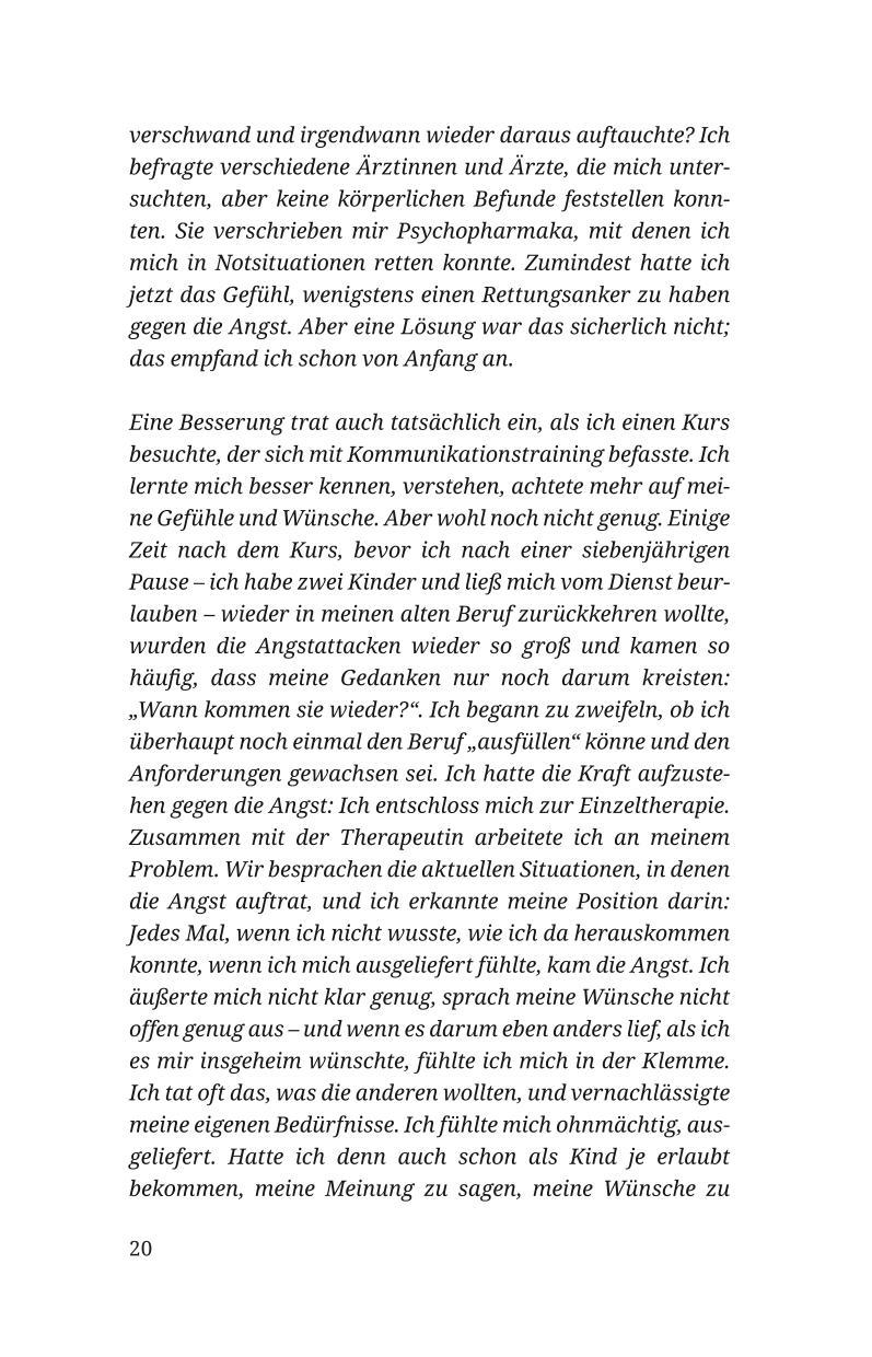 Beispielinhalt (Bild) Ängste verstehen und überwinden