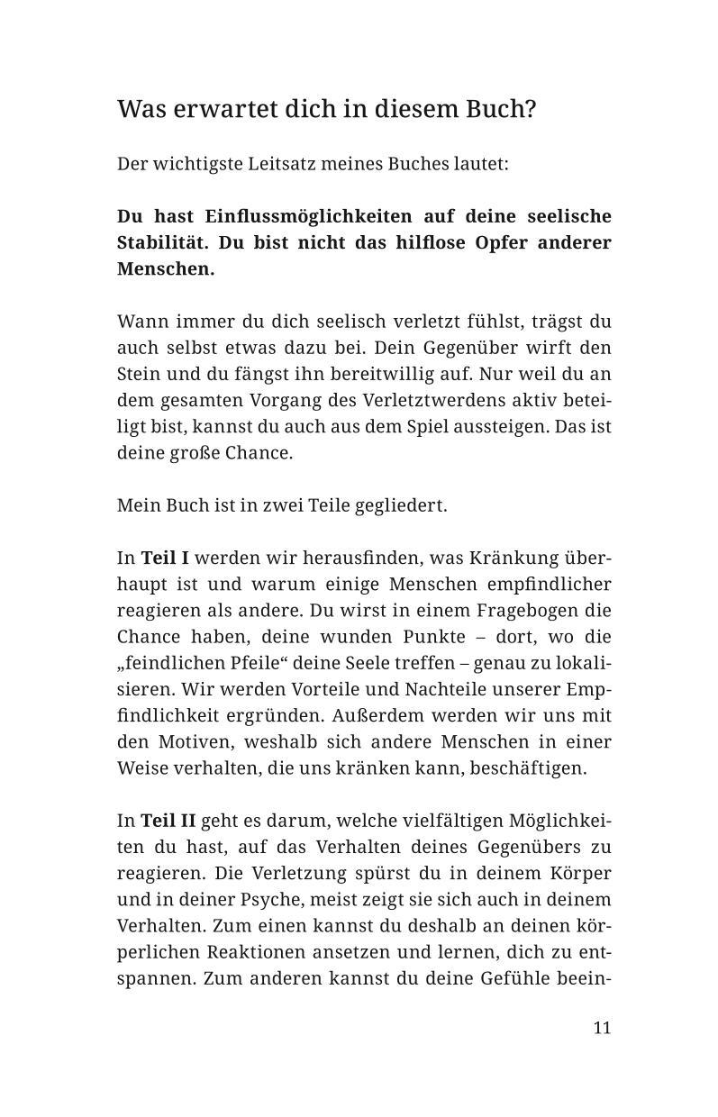 Beispielinhalt (Bild) Ab heute kränkt mich niemand mehr