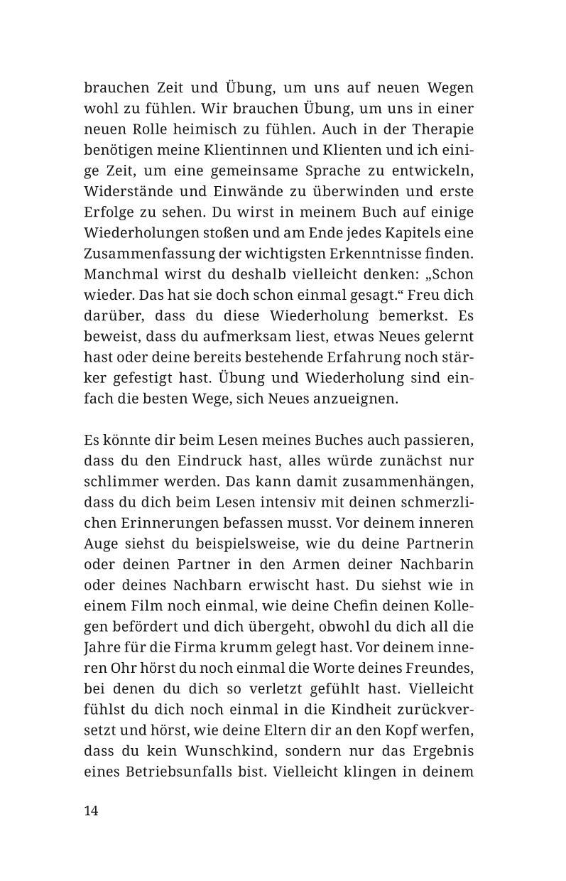 Beispielinhalt (Bild) Ab heute kränkt mich niemand mehr