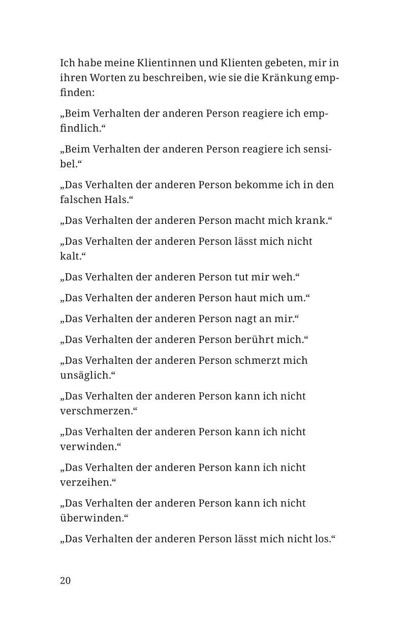 Beispielinhalt (Bild) Ab heute kränkt mich niemand mehr