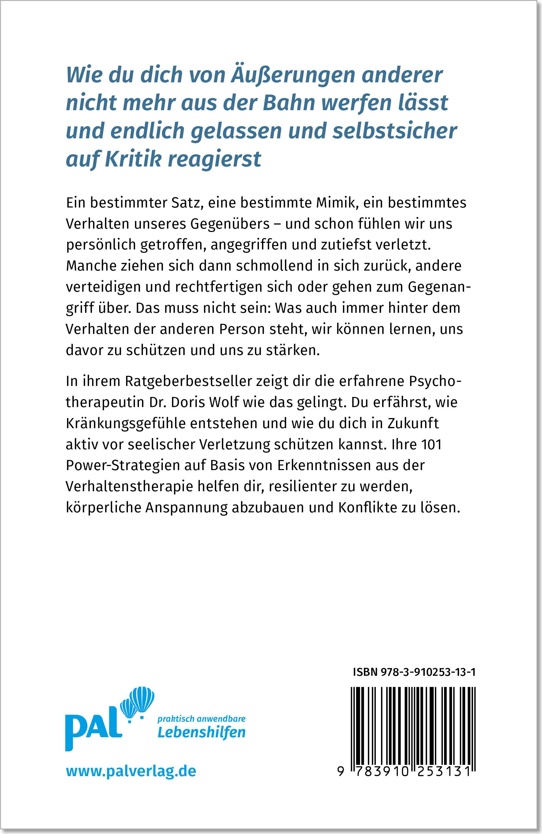 Rückseitencover Ab heute kränkt mich niemand mehr