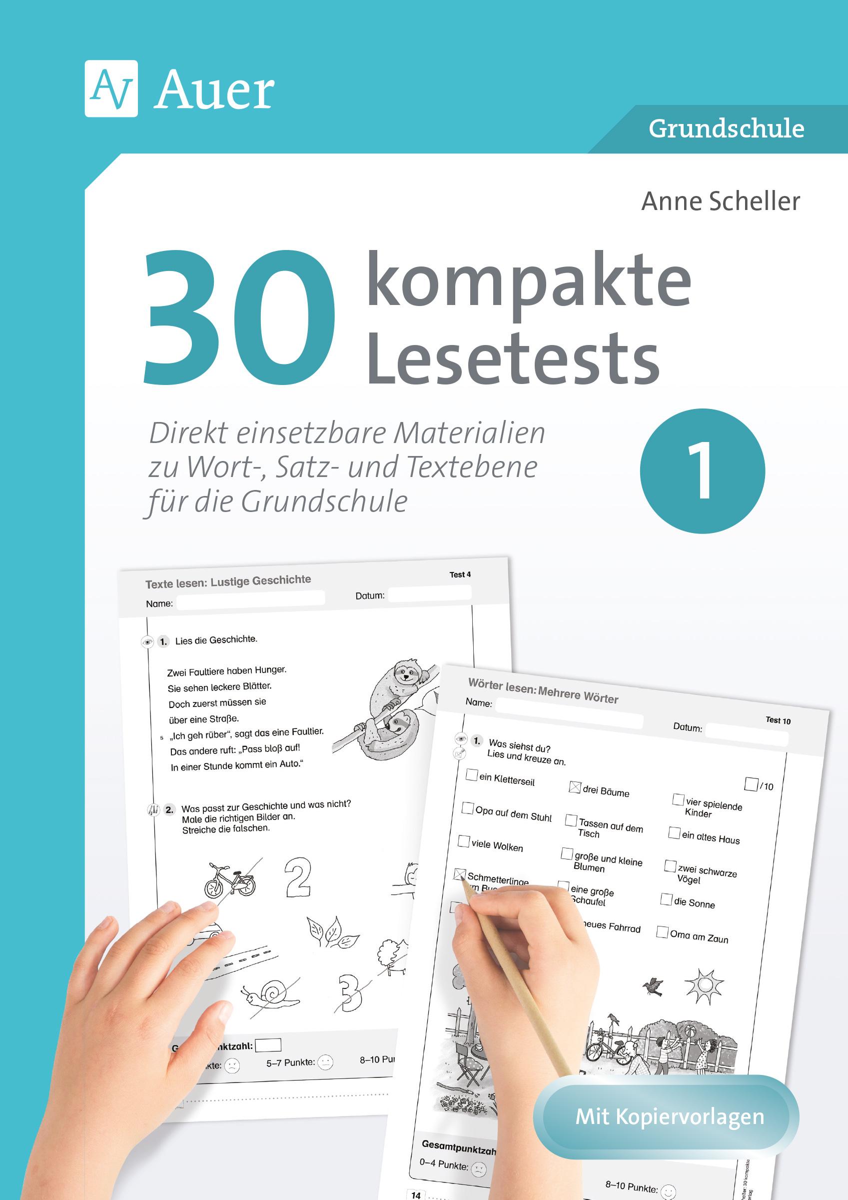 Vorderes Coverbild 30 kompakte Lesetests für Klasse 1