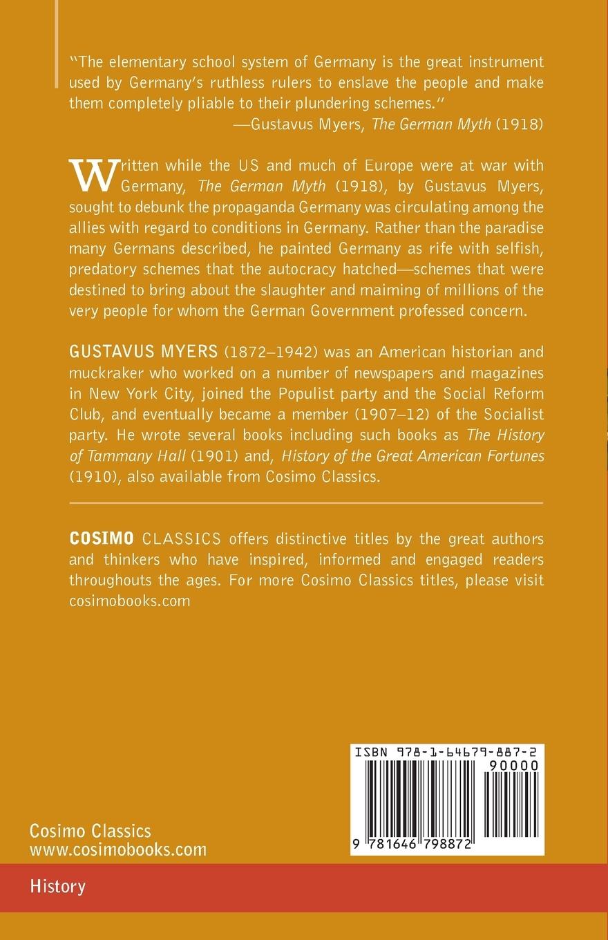 Rückseitencover The German Myth
