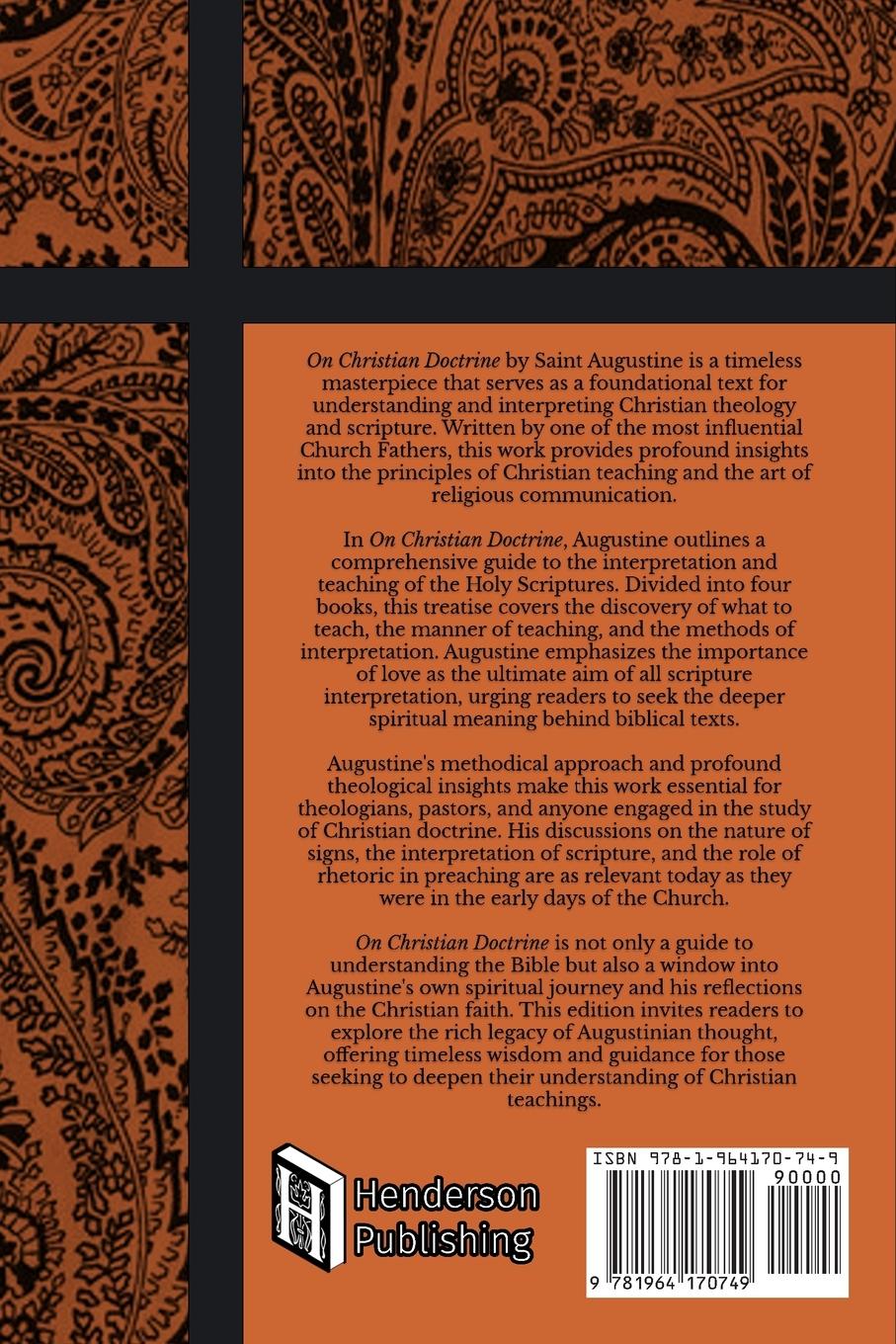 Rückseitencover On Christian Doctrine